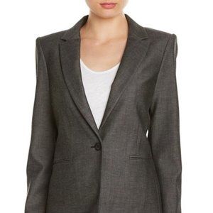 BCBG BCBGMAXAZRIA Hugh Dark Grey Jacket Blazer XXS
